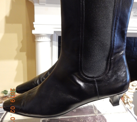 Secrets Boutique - Louisville, KY. Salvatore Ferragamo Black 7" Ankle Boots in Size 9B