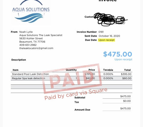 Aqua Solutions The Pool Leak Specialist - Beaumont, TX