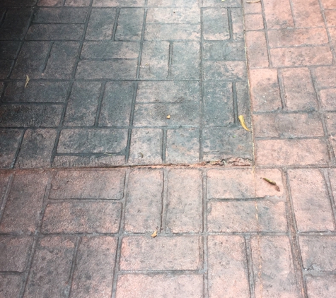 Accent Concrete - Columbia, SC. Uneven color and finish...