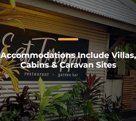 Tumbling Waters Holiday Park - Berry Springs, NT. Accommodations Include Villas, Cabins & Caravan Sites