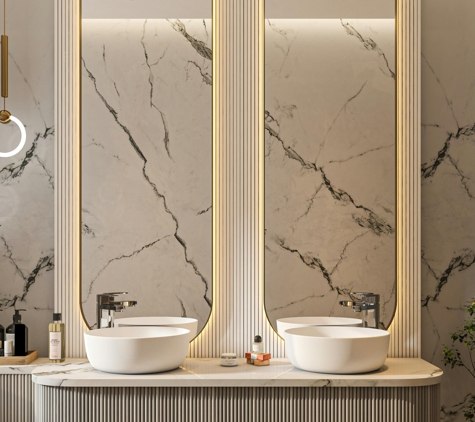 A Champane Glass & Glazing - Oakleigh South, VIC. Modern Bathroom Mirrors
