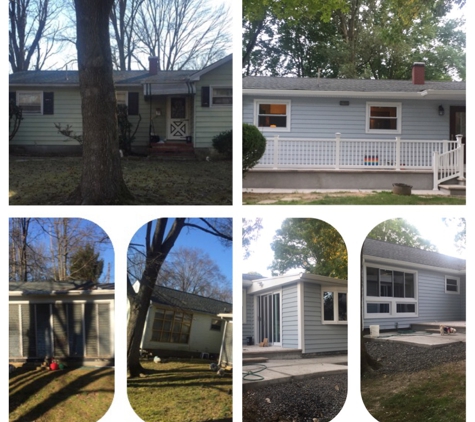 Triad Construction Group - Metuchen, NJ. Outside before and after