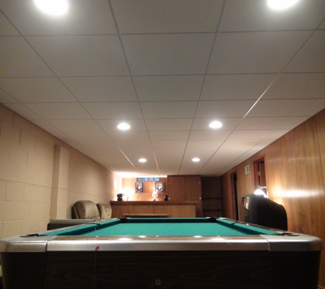 Strictly Ceilings, LLC - Racine, WI. Basement Pool Room