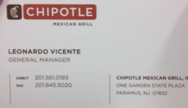 Chipotle Mexican Grill - Paramus, NJ