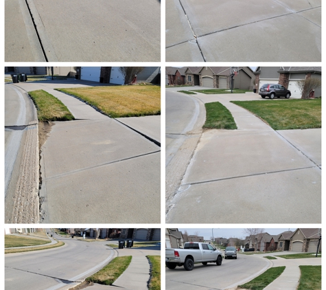 ConcreteMedic - Omaha, NE. ConcreteMedic - Concrete Driveway lift in Omaha, NE, using Polyurethane Mudjacking method.