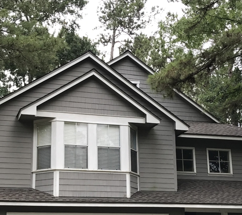 Houston Northside Roofing - Spring, TX. Roof Replacement in The Woodlands with Timberline HDZ Weathered Wood