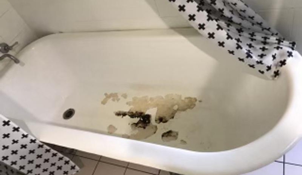 Amazing Tub & Tile Resurfacing - Newcastle, NSW. Before: ugly rusted and sharp
