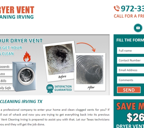 Dryer Vent Cleaning Irving TX - Irving, TX