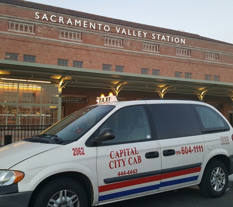 Sacramento City Cab - Sacramento, CA. At rhe Amtrak train station.