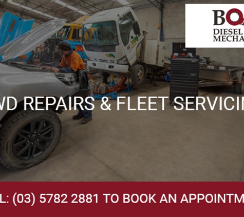 Boag's Diesel Mechanics - Kilmore, VIC. 4WD REPAIRS & FLEET SERVICING