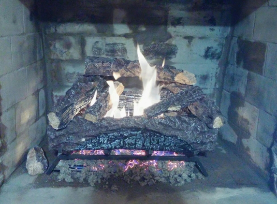 A+ Chimney Tech - Cartersville, GA. Fire log installed