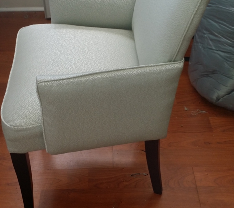 London Stitchery - Wilton Manors, FL. Small wing backed dining chairs