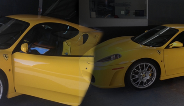 ShadeMakers Custom Window Tinting LLC - Fort Myers, FL. Before and after Ferrari