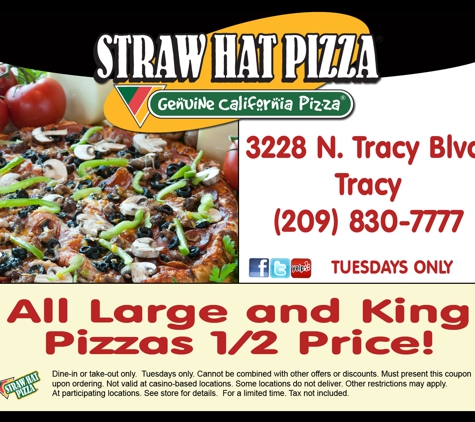 Straw Hat Pizza - Tracy, CA