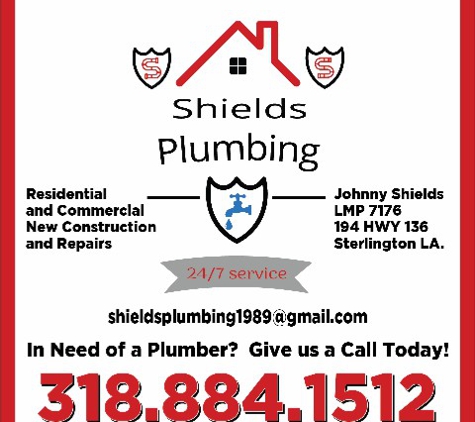 shields plumbing - Sterlington, LA