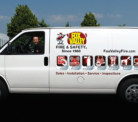 Fox Valley Fire & Safety Co.. Fox Valley Fire & Security Co.'s service vehicle on route to Downers Grove, IL fire alarm panel service call.