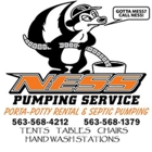 Ness Pumping Service and Porta-Potty Rental