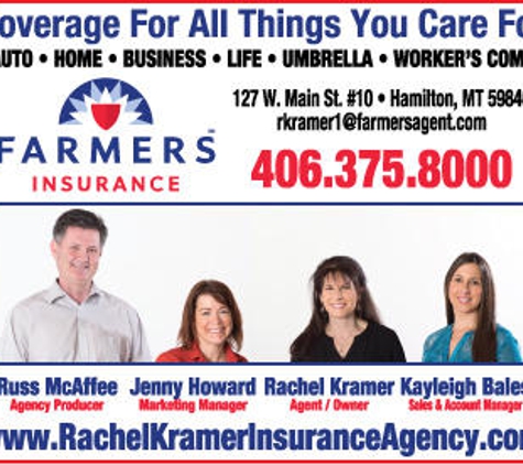 Farmers Insurance - Rachel Kramer - Hamilton, MT