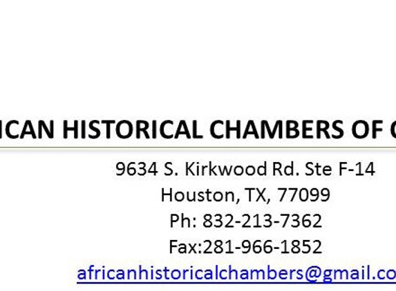 African Historical Chambers of Commerce - Houston, TX