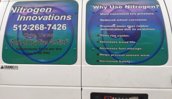 Nitrogen Innovations - Kyle, TX. back of my van 
Nitrogen benefits etc.