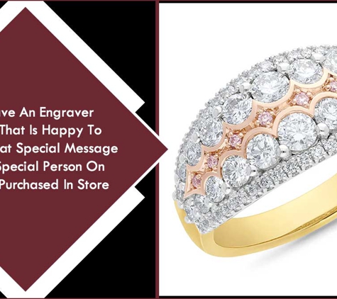 Henri Post Jewellers - Mount Gambier, SA. We Have An Engraver In Store That Is Happy To Engrave That Special Message To That Special Person