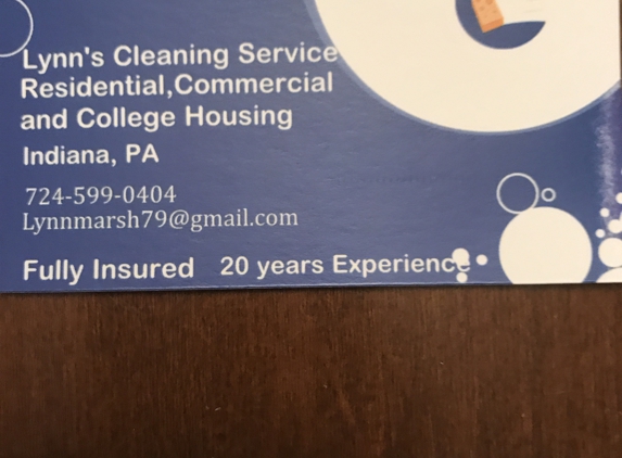 Lynn's Office and House Cleaning - Indiana, PA. Call for a free estimate!