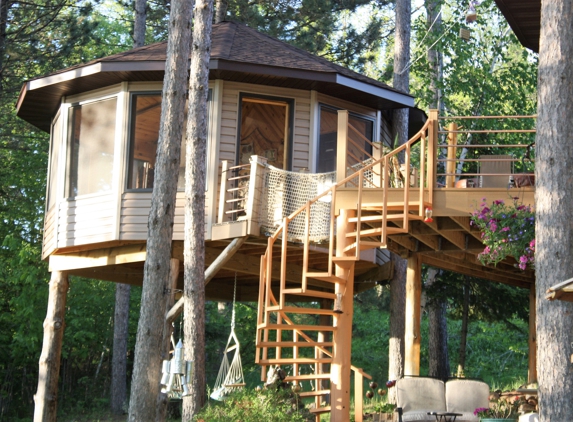 My Lake Home Bed & Breakfast - Squaw Lake, MN. Tree House Glamping