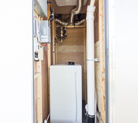 Jeff’s Restroom Trailer Rentals - Bovey, MN. Mechanical Room