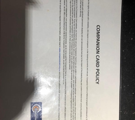United Cinemas - Craigieburn, VIC. The Company Card Policy shows their policy to PWD and their Carers to be premeditated.