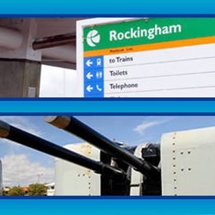 City of Rockingham - Aqua Jetty - Warnbro, WA. Rockingham public transport & war memorial