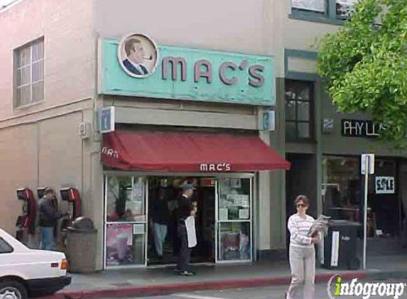 Mac's Smoke Shop Inc - Palo Alto, CA