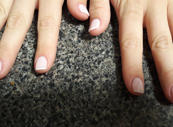 Belle-Ming's Design Unisex Hair Salon - Coral Gables, FL. Gel French Manicure