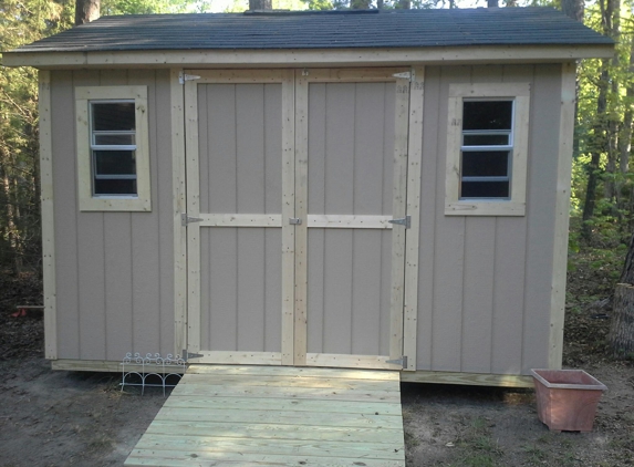 Rdu Sheds - Wake Forest, NC. (windows are opened slightly.  Also, this is an Unpainted shed)