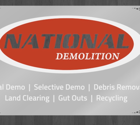 National Demolition. Our services 