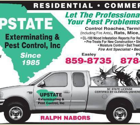 Upstate Exterminating & Pest Control - Easley, SC