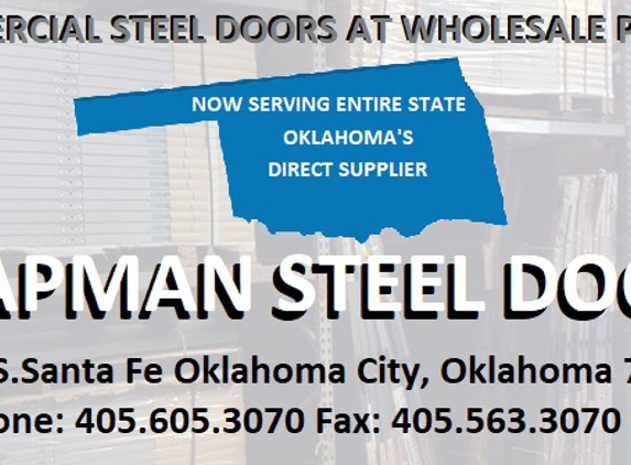 Chapman Steel Doors - Oklahoma City, OK. RESIDENTIAL COMMERCIAL INDUSTRIAL HUD HOUSING SECTION 8 HOUSING REPAIRS VENDER DEALER SUPPLIER COMMERCIAL STEEL DOORS IN STOCK READY 2SHIP