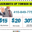 Locksmith Of Towson MD - Locksmiths Equipment & Supplies