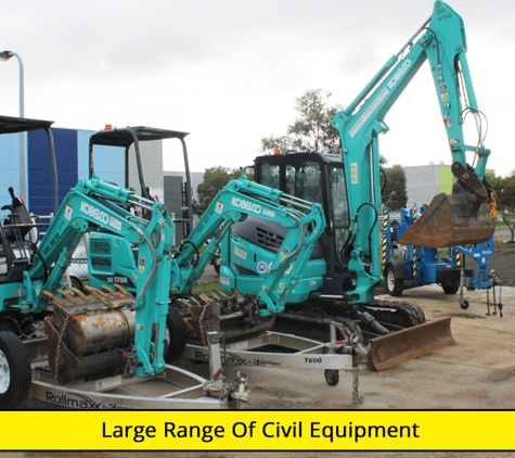 Regional Contractors Equipment Hire - Wendouree, VIC. Large Range Of Civil Equipment