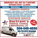 Bartram's Heating Cooling & Maintenance LLC - Air Conditioning Service & Repair