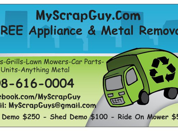 Mr. Scrap Recycling - Bridgewater, NJ. here is the website
MyScrapGuy.Com