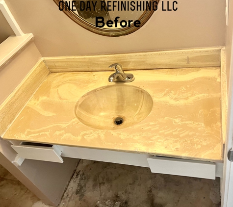 One Day Refinishing - Houston, TX. Countertop Refinishing service by One Day Refinishing LLC---BEFORE