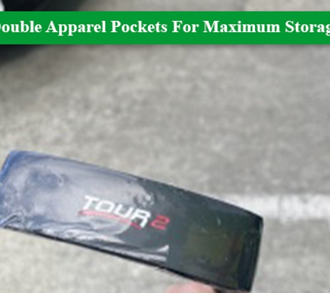 Pete's Golf Warehouse - Tweed Heads South, NSW. Double Apparel Pockets For Maximum Storage