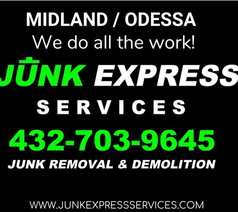 Junk Express Services - Odessa, TX. Your local junk removal service.