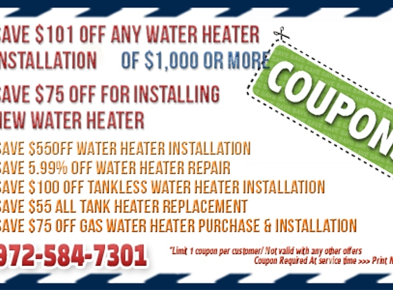 Plano TX Water Heater - Plano, TX. Plano TX Water Heater