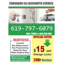 Coronado CA Locksmith - Locks & Locksmiths