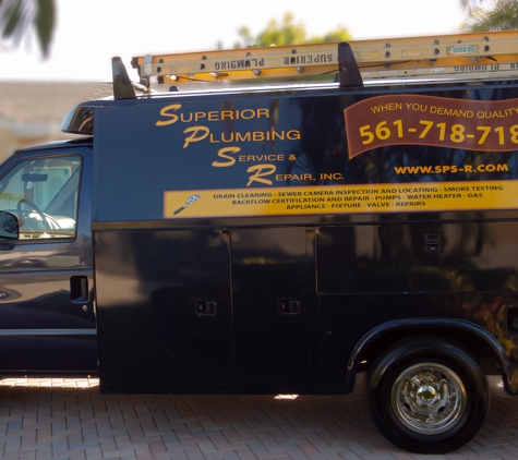 Superior Plumbing Service & Repair - West Palm Beach, FL. Service Plumbing Truck