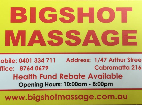 Bigshot Massage - Cabramatta, NSW