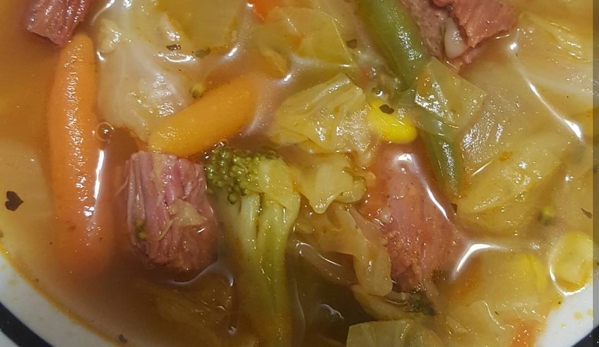 Eloise's Soul Food - Covington, GA. Corn beef and Cabbage Soup