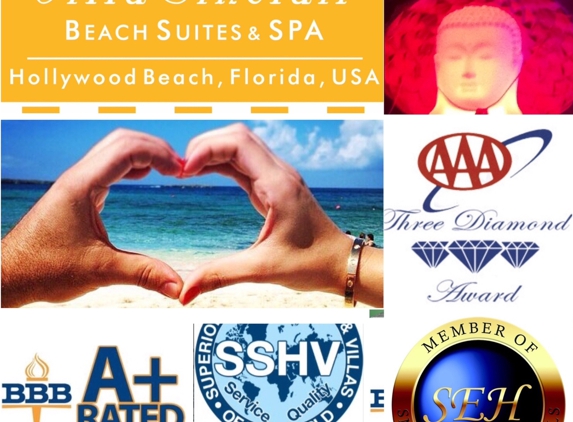 VILLA SINCLAIR Beach Suites and SPA - Hollywood, FL. 3 Diamonds AAA / 3.1/2 Emeralds SSHVW - Small Elegant hotels Certified - A+ BBB Rated
Villa-Sinclair.com Beach Suites & Spa 
317 Polk Street Hollywood Beach Florida 33019 1-954-450-0000
 #villasinclair #hollywoodfl #bestplacetostay