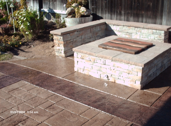 Aztech Concrete Construction - Santa Maria, CA. Custom fire pit